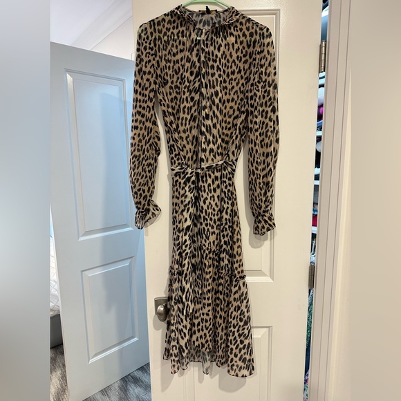MAJE MIDI LONG SLEEVE DRESS - Picture 1 of 5